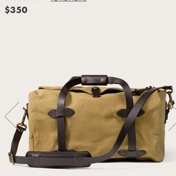 Filson Other - Filson Tan SMALL RUGGED TWILL DUFFLE BAG leather
